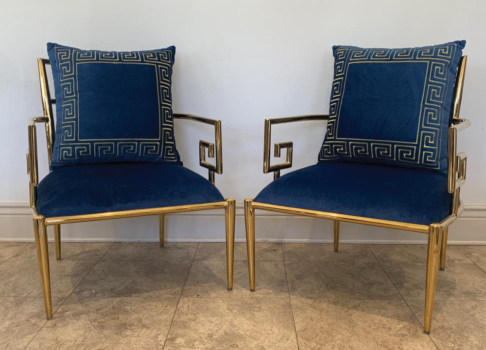PAIR OF MASTERCRAFT GREEK KEY