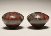 Pair of Mata Ortiz Mexican see