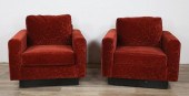 PAIR OF MAURICE VILLENCY VELVE