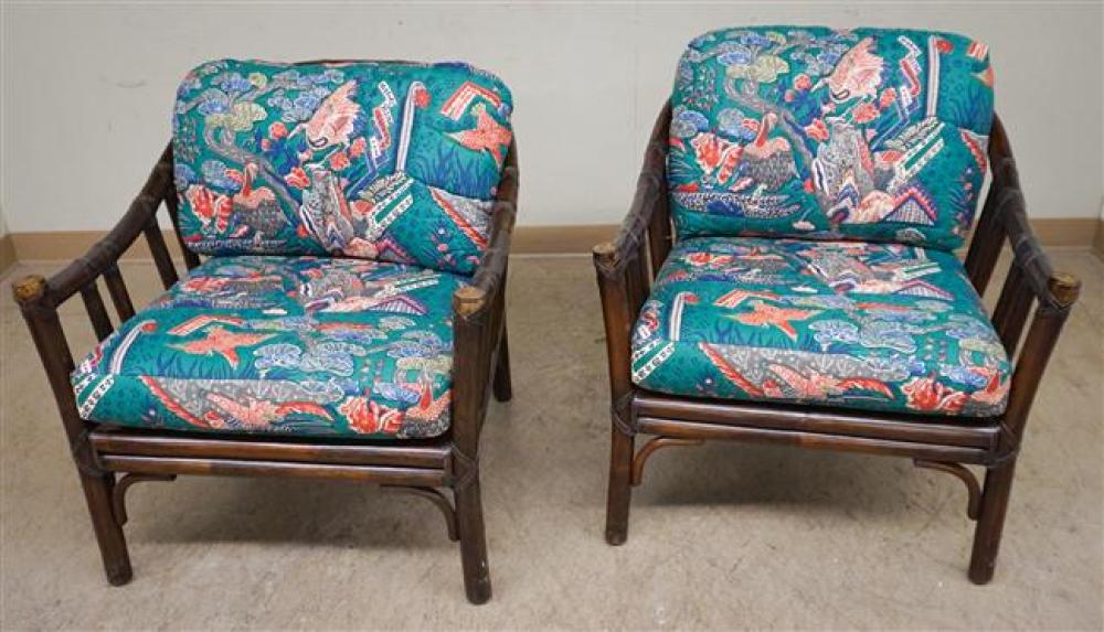 PAIR OF MCGUIRE BAMBOO TURNED