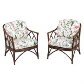 PAIR OF MCGUIRE RATTAN AND LEA