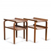 PAIR OF MCM BENTWOOD SIDE TABL