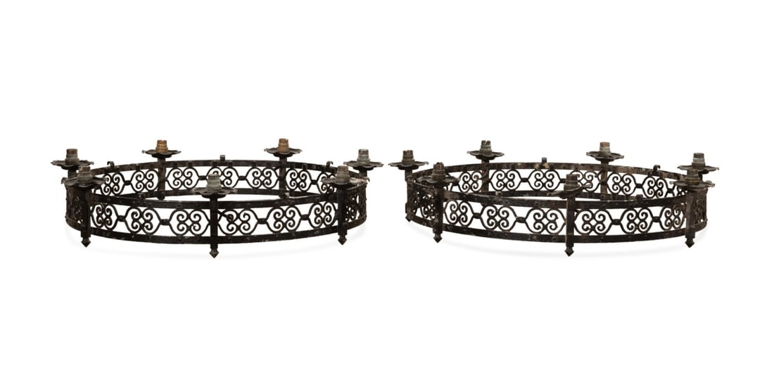 PAIR OF MEDITERRANEAN REVIVAL
