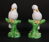 PAIR OF MEISELMAN MAJOLICA COC