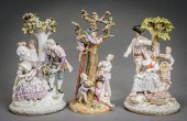 PAIR OF MEISSEN ALLEGORICAL FI