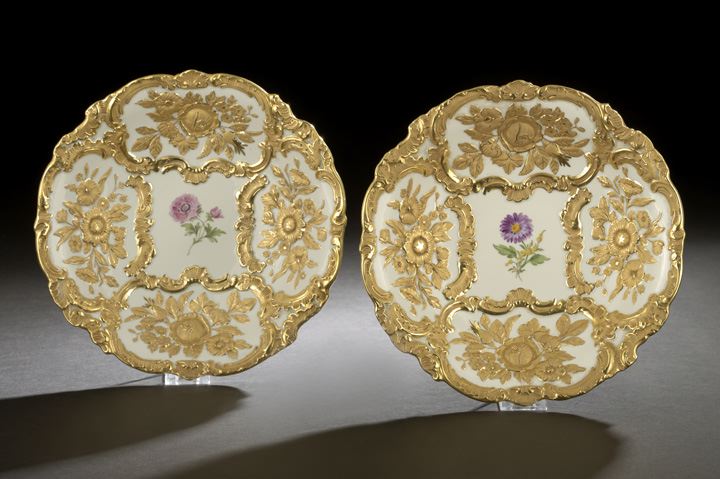 Pair of Meissen Bas-Relief