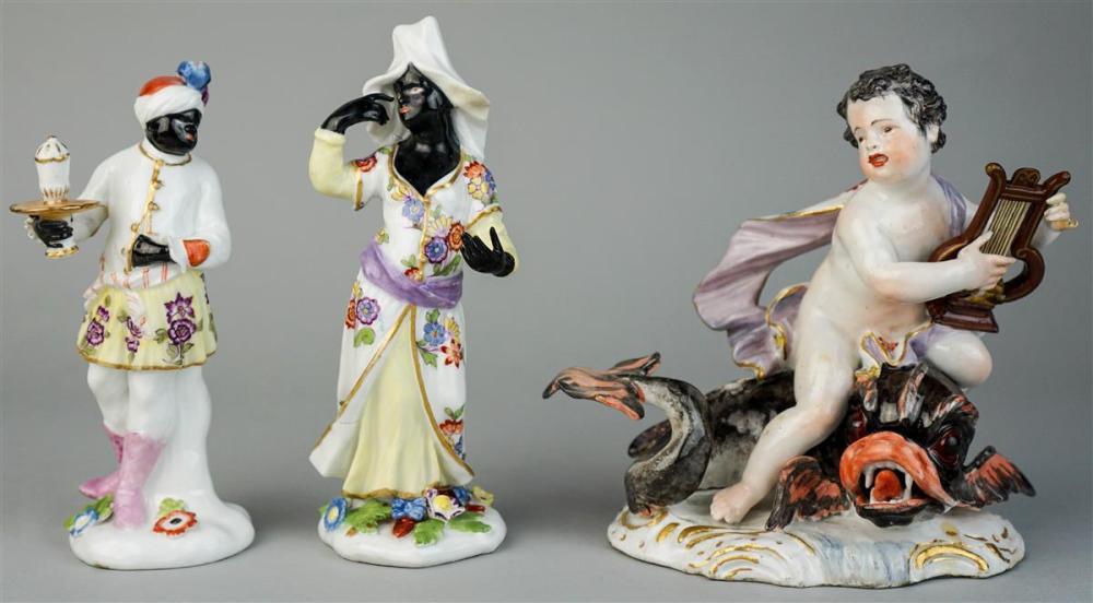 PAIR OF MEISSEN BLACKAMOOR