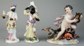 PAIR OF MEISSEN BLACKAMOOR FIG
