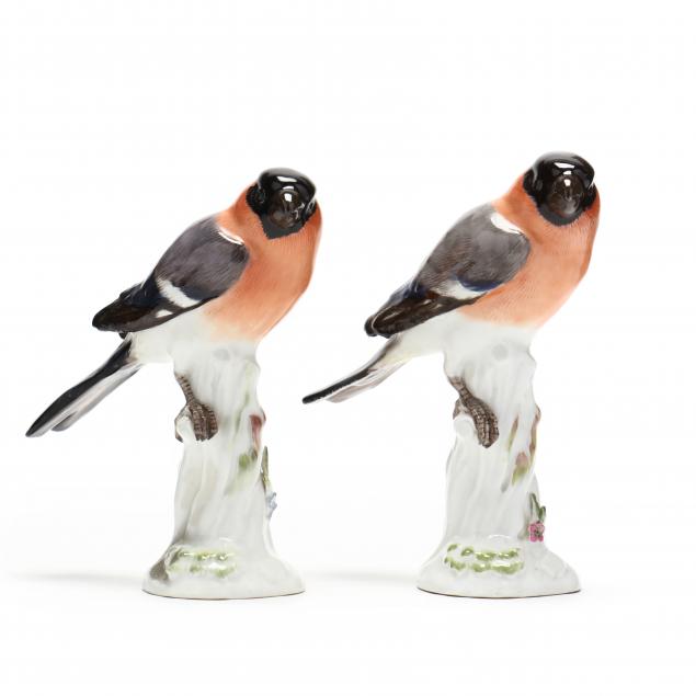 PAIR OF MEISSEN EURASIAN