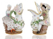 PAIR OF MEISSEN FIGURATIVE POR