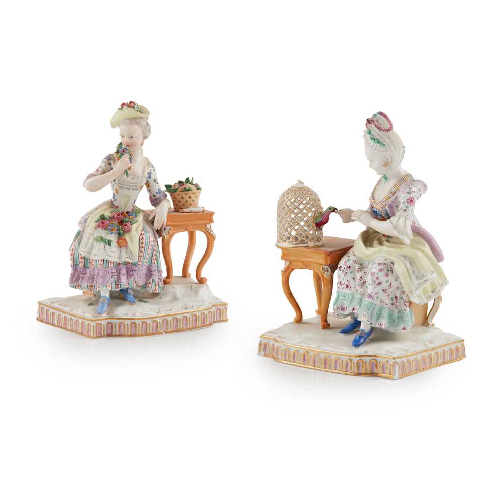 PAIR OF MEISSEN FIGURES, FROM THE