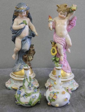 Pair of Meissen Figures of Night