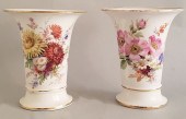 PAIR OF MEISSEN FLORAL DECORAT