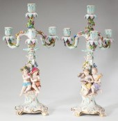 Pair of Meissen Four Seasons C