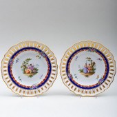 PAIR OF MEISSEN MARCOLINI PORC