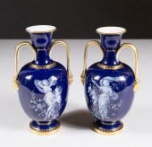 PAIR OF MEISSEN PATE-SUR-PATE