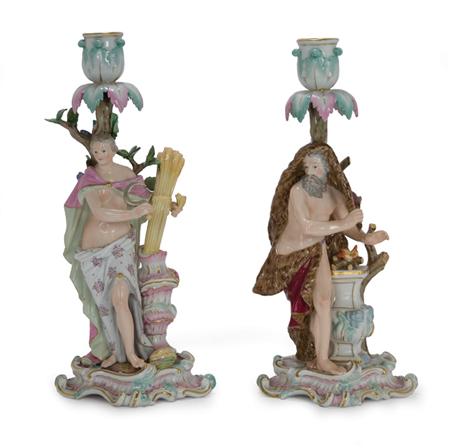 Pair of Meissen Porcelain