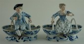 PAIR OF MEISSEN PORCELAIN 'BLU