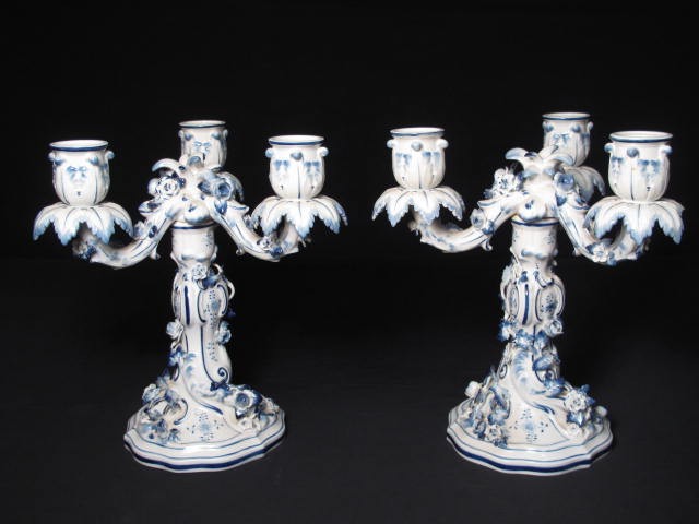Pair of Meissen porcelain