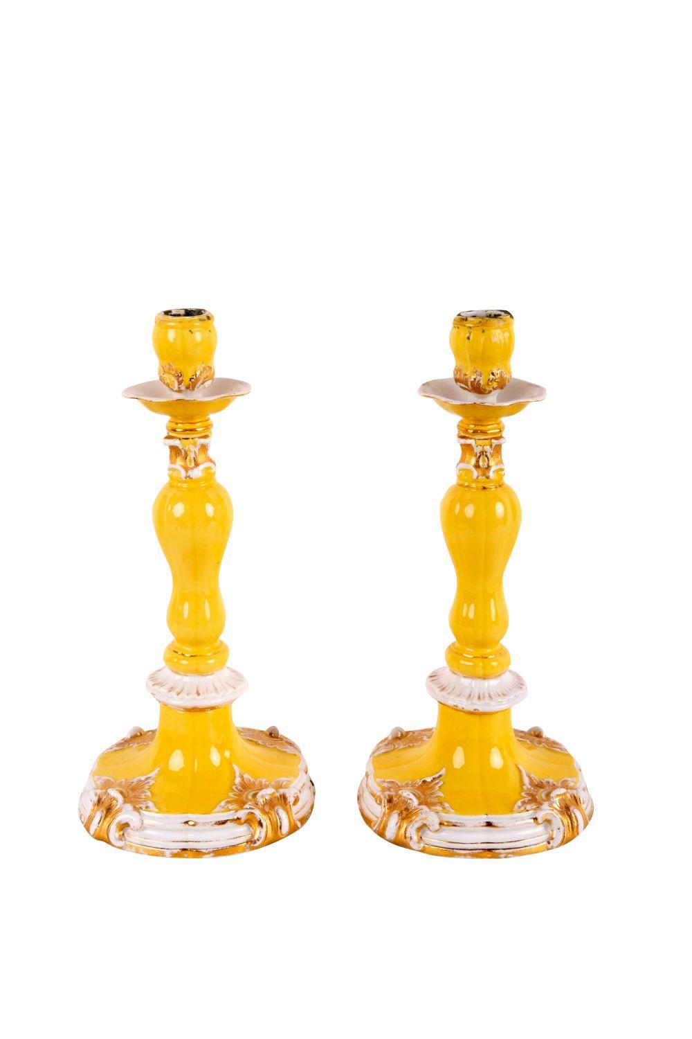 PAIR OF MEISSEN PORCELAIN