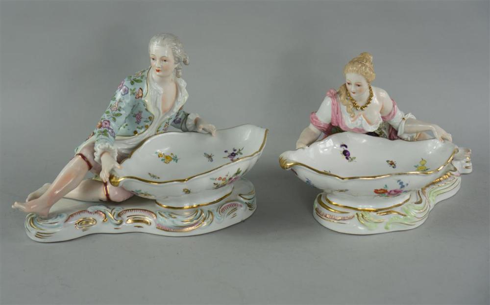 PAIR OF MEISSEN STYLE COMPANION