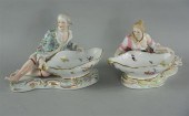 PAIR OF MEISSEN STYLE COMPANIO