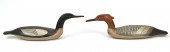 PAIR OF MERGANSER DECOYS. Two