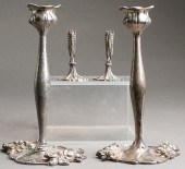 PAIR OF MERIDEN ART NOUVEAU SI