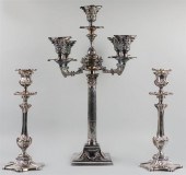 PAIR OF MERIDEN BRITANNIA SILV