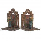 PAIR OF METAL ARAB BOOKENDS 5