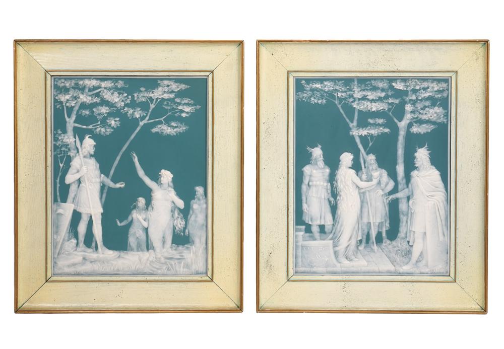 PAIR OF METTLACH PHANOLITH GERMAN