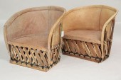 PAIR OF MEXICAN EQUIPALE BARRE