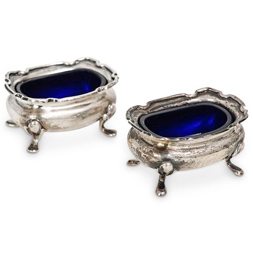 PAIR OF MEXICAN STERLING SALT