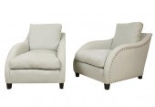 PAIR OF MICHAEL SMITH ARMCHAIR