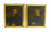 Pair of mid-19th C. Portraits: