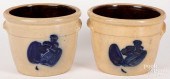 PAIR OF MID-ATLANTIC STONEWARE