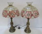 PAIR OF MID-CENTURY CAPIZ SHEL
