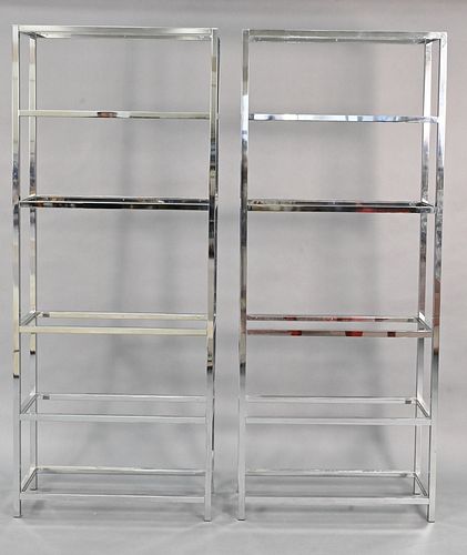 PAIR OF MID CENTURY CHROME