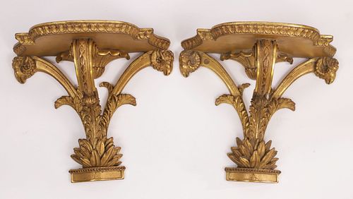 PAIR OF MID-CENTURY ITALIAN GILT