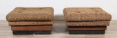 PAIR OF MID CENTURY MODERN OTT