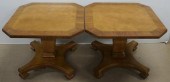 PAIR OF MID CENTURY MODERN BUR