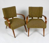 Pair of mid-century modern arm