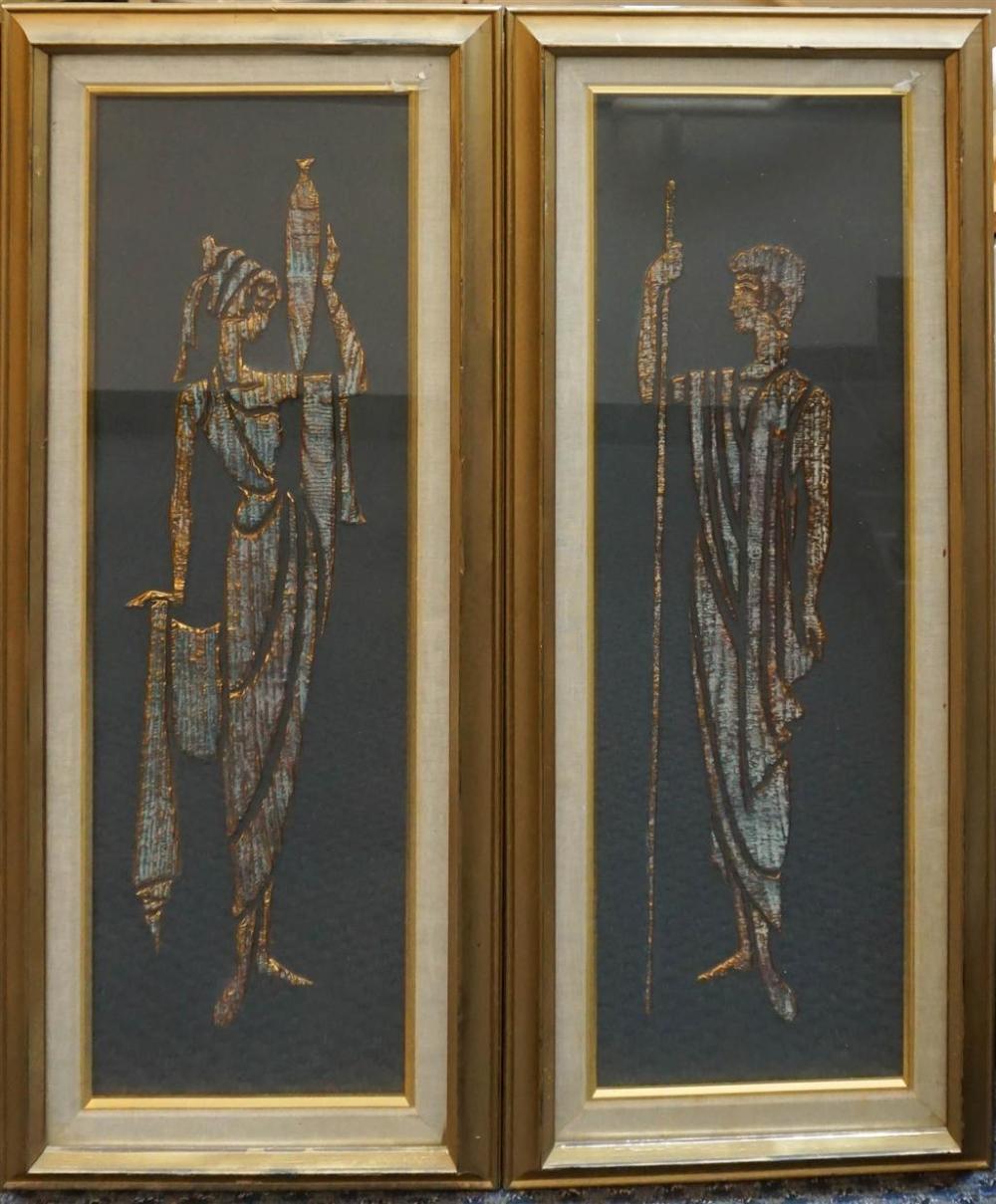 PAIR OF MID-CENTURY MODERN RELIEF