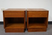 PAIR OF MID-CENTURY MODERN TEA