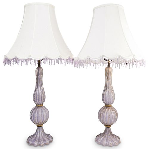 PAIR OF MID-CENTURY MURANO GLASS
