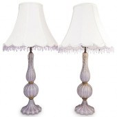 PAIR OF MID-CENTURY MURANO GLA