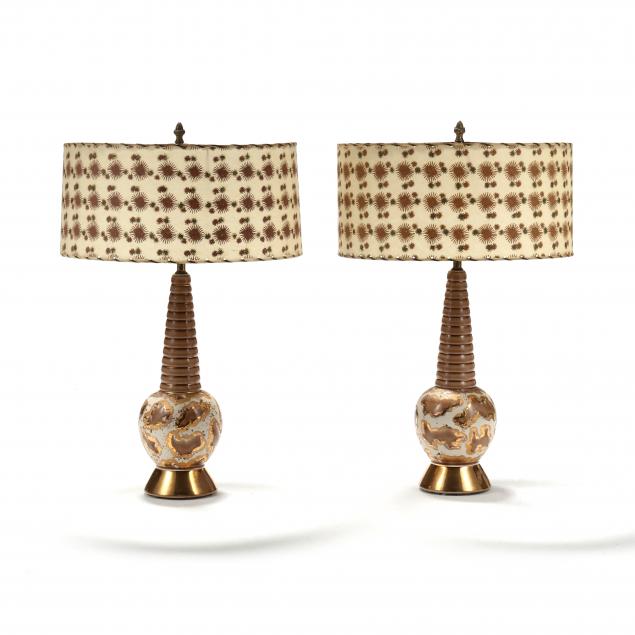 PAIR OF MID-CENTURY TABLE LAMPS