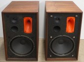 PAIR OF MID-CENTURY TEAK SPEAK