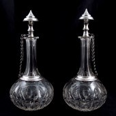PAIR OF MID EASTERN SILVER MOU