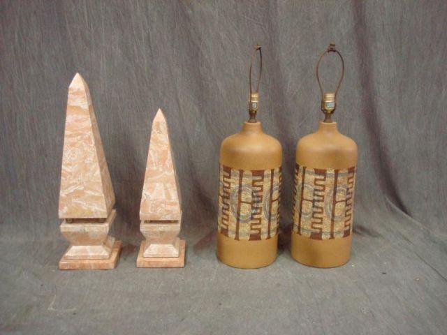 Pair of Midcentury Decorated